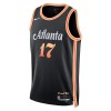 Män Atlanta Hawks Tröja Onyeka Okongwu 20 Nike 2022-23 City Edition Svart Swingman